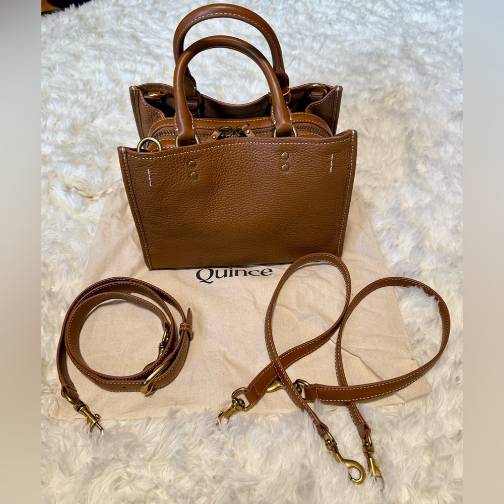 BRAND NEW! Quince Italian Leather Mini Convertible Satchel
